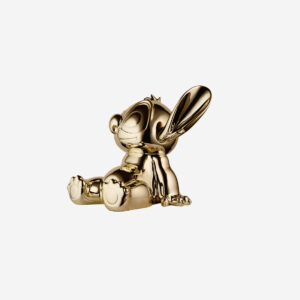 Stitch Chromé Small, sculpture design haut de gamme Leblon Delienne, création contemporaine en finition chromé or. Disponible chez D-Style Interior.