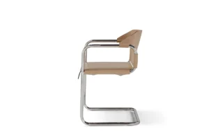 Vienna Chaise design haut de gamme d’Amura Lab en cuir et métal, inspirée de la maroquinerie italienne, disponible chez D-Style Interior.