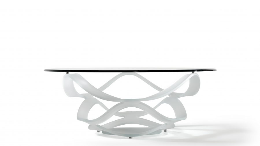Neolitico 40 Vetro table basse design haut de gamme en verre et fer forgé par Reflex Angelo, aux lignes sculpturales et finitions luxueuses. Disponible chez D-Style Interior.