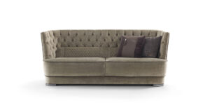 Gori Canapé-lit Capitonné design haut de gamme avec finition capitonnée artisanale et matelas intégré. Disponible chez D-Style Interior.