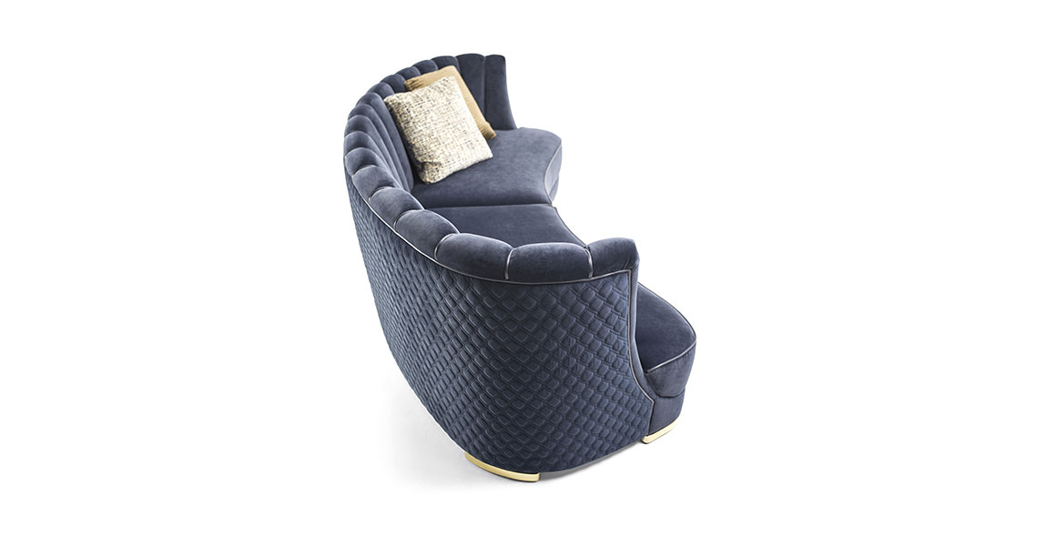 Farnese canapé design haut de gamme par Vittoria Frigerio, un canapé modulable alliant élégance, confort et finitions artisanales. Disponible chez D-Style Interior.