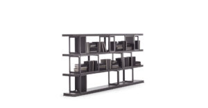 Griffi Bibliothèque modulable en bois et métal par Vittoria Frigerio, au design contemporain et entièrement personnalisable. Disponible chez D-Style Interior.