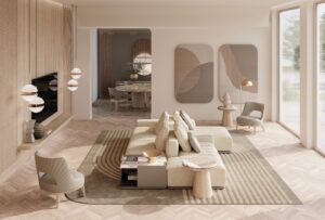 Brivio canapé design haut de gamme par Vittoria Frigerio, aux lignes contemporaines et finitions luxueuses. Disponible chez D-Style Interior.