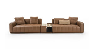 Brivio canapé design haut de gamme par Vittoria Frigerio, aux lignes contemporaines et finitions luxueuses. Disponible chez D-Style Interior.