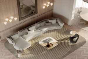 Vivaldi canapé design haut de gamme par Vittoria Frigerio, au confort raffiné et aux finitions précieuses. Disponible chez D-Style Interior.