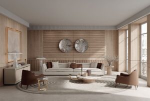 Borromeo canapé design haut de gamme par Vittoria Frigerio au style classique et raffiné, avec matelassage artisanal et structure modulaire élégante. Disponible chez D-Style Interior.