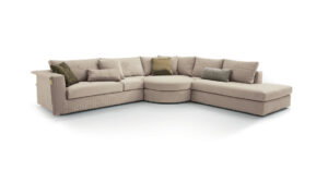Appiani canapé design haut de gamme par Vittoria Frigerio au style contemporain et raffiné, avec matelassage dégradé et structure modulaire. Disponible chez D-Style Interior.