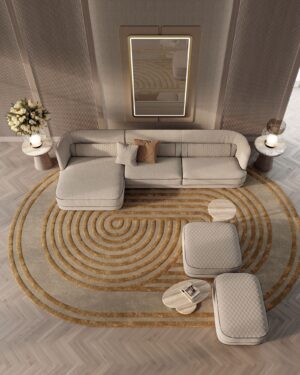 Greppi canapé design haut de gamme par Vittoria Frigerio, un canapé modulaire élégant et raffiné aux détails matelassés distinctifs. Disponible chez D-Style Interior.