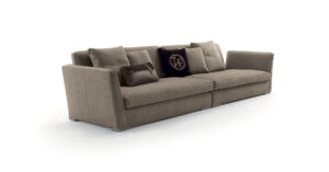 Visconti canapé design haut de gamme par Vittoria Frigerio au style élégant et modulable. Disponible chez D-Style Interior.