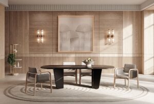 Grace chaise design haut de gamme avec accoudoirs par Vittoria Frigerio, élégante et confortable, parfaite pour la salle à manger. Disponible chez D-Style Interior.