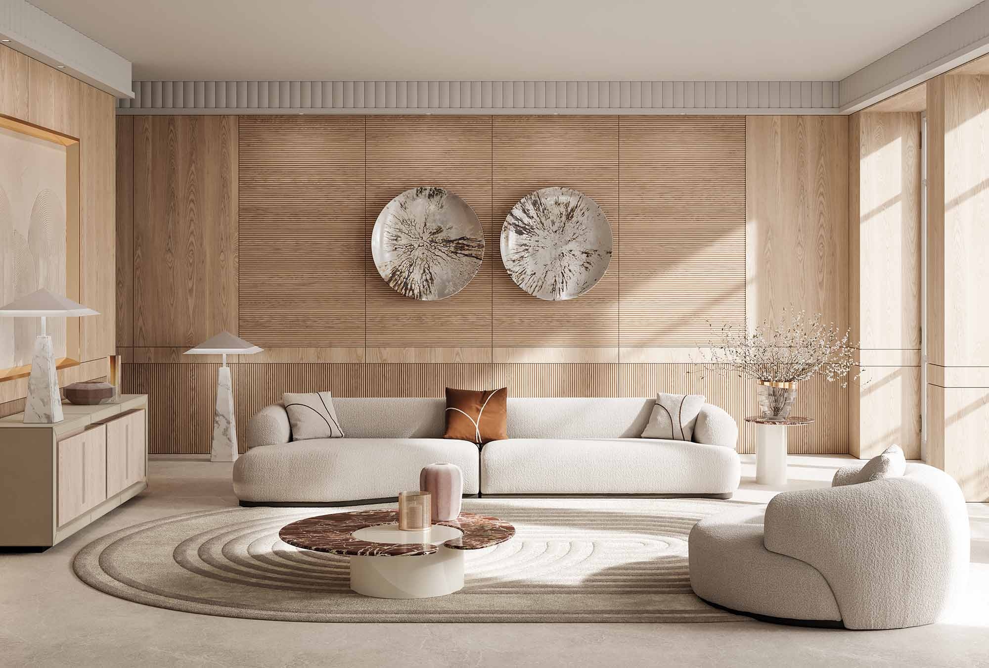 Monaco fauteuil de Vittoria Frigerio, un design italien contemporain aux lignes courbes et confort enveloppant. Disponible chez D-Style Interior.