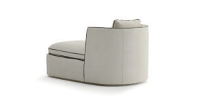 Litta Longue fauteuil design haut de gamme par Vittoria Frigerio, alliant confort, élégance et savoir-faire artisanal. Disponible chez D-Style Interior.