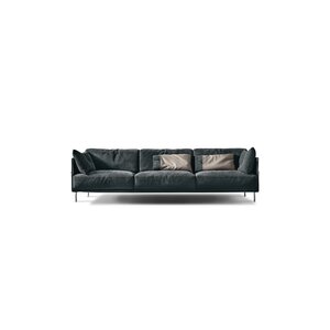 Jack canapé design haut de gamme en cuir par Gamma Arredamenti. Élégance raffinée, détails chromés et design contemporain. Disponible chez D-Style Interior.