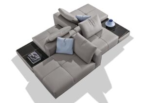 Puzzle canapé design haut de gamme par Gamma Arredamenti, alliant confort, élégance et modularité. Disponible chez D-Style Interior.