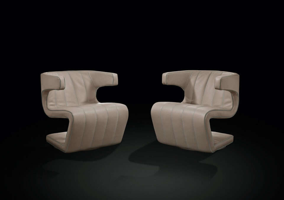 Dean fauteuil design haut de gamme par Gamma Arredamenti au style contemporain et au confort exceptionnel. Disponible chez D-Style Interior.