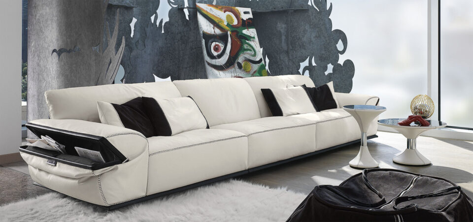 Limousine canapé design haut de gamme par Gamma Arredamenti, alliance de design, confort et élégance italienne. Disponible chez D-Style Interior.