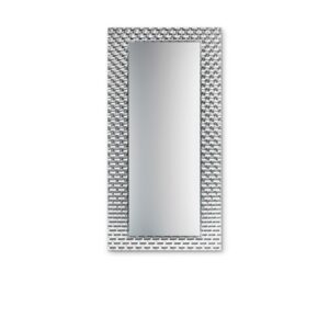 Miroir design Pasha Fiam Italia en verre fumé avec cadre métal verni