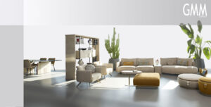 Philly Ottomans de Gamma Arredamenti, design Giuseppe Viganò, allient élégance, confort et créativité italienne. disponibles chez D-Style Interior.