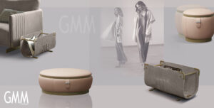 Philly Ottomans de Gamma Arredamenti, design Giuseppe Viganò, allient élégance, confort et créativité italienne. disponibles chez D-Style Interior.