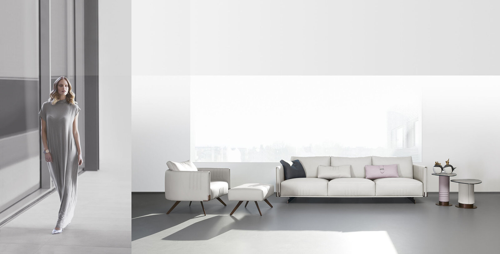 Philly coussins de Gamma Arredamenti, dessinés par Giuseppe Viganò, allient confort, design contemporain et savoir-faire italien exceptionnel. Disponible chez D-Style Interior.