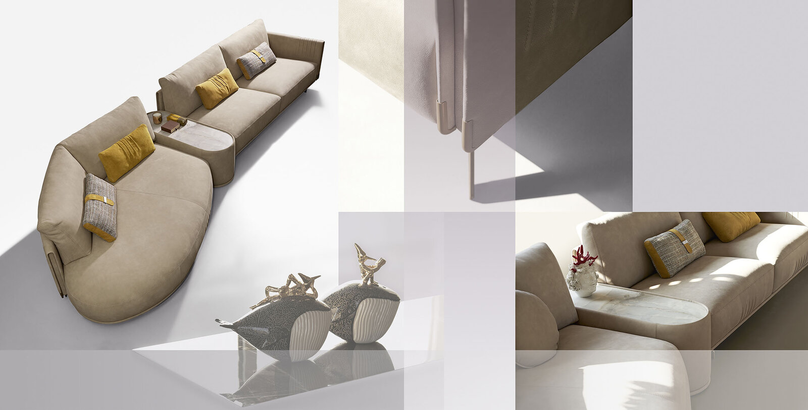 Philly coussins de Gamma Arredamenti, dessinés par Giuseppe Viganò, allient confort, design contemporain et savoir-faire italien exceptionnel. Disponible chez D-Style Interior.