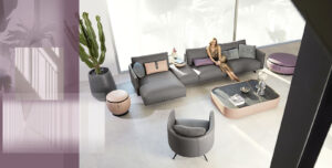 Philly coussins de Gamma Arredamenti, dessinés par Giuseppe Viganò, allient confort, design contemporain et savoir-faire italien exceptionnel. Disponible chez D-Style Interior.