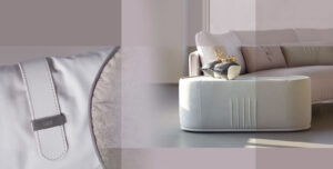 Philly coussins de Gamma Arredamenti, dessinés par Giuseppe Viganò, allient confort, design contemporain et savoir-faire italien exceptionnel. Disponible chez D-Style Interior.