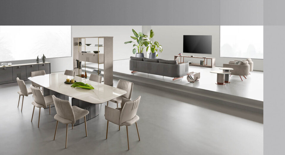 Philly CHRBR, une chaise design en cuir signée Gamma Arredamenti. Élégance italienne et savoir-faire artisanal, disponible chez D-Style Interior.