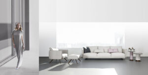 Philly fauteuil design haut de gamme de Gamma Arredamenti, alliance d’élégance et de confort, issu de la collection capsule GMM. Disponible chez D-Style Interior.