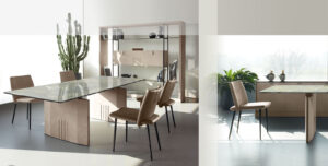 Philly chaise de Gamma Arredamenti, une chaise design en cuir alliant élégance italienne et confort supérieur. Disponible chez D-Style Interior.