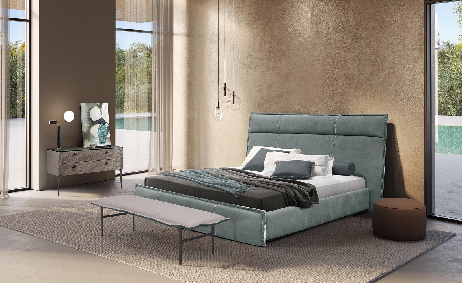 Découvrez le banc design Flamingo Bench de Gamma Arredamenti, une pièce haut de gamme aux finitions artisanales. Disponible chez D-Style Interior.