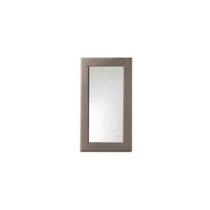 Roomie miroir de Gamma Arredamenti, un miroir mural au design minimaliste et personnalisable en cuir, alliant élégance italienne et artisanat haut de gamme.