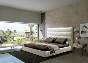 Sayonara Banc de Gamma Arredamenti allie élégance italienne, détails couture et design intemporel. Disponible chez D-Style Interior.