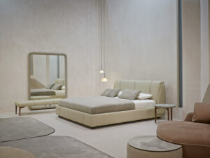 Yoko Miroir design haut de gamme au style minimaliste et raffiné, signé Gamma Arredamenti. Disponible chez D-Style Interior.