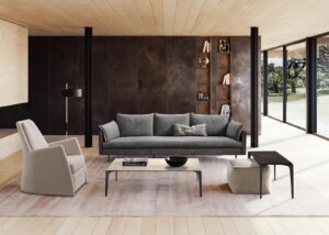 KATE fauteuil en cuir signé Gamma Arredamenti. Design haut de gamme, confort exceptionnel et finitions artisanales. Disponible chez D-Style Interior.