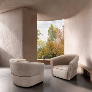 Lady Sharon fauteuil design haut de gamme par Gamma Arredamenti, alliance d’élégance contemporaine et de finitions sur mesure. Compact, confortable et raffiné. Disponible chez D-Style Interior.