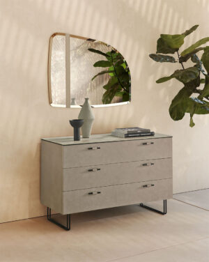 Oliver buffet de Gamma Arredamenti, meuble design haut de gamme alliant esthétique, fonctionnalité et artisanat italien. Disponible chez D-Style Interior.