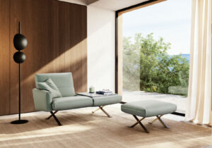 Rialto canapé design haut de gamme par Gamma Arredamenti, au style épuré et fonctionnel. Disponible chez D-Style Interior.