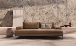 Sunset canapé design haut de gamme par Gamma Arredamenti avec assise ajustable et design élégant. Disponible chez D-Style Interior.