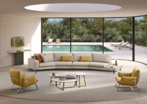 Tokyo canapé sectionnel haut de gamme par Gamma Arredamenti avec design moderne et confort supérieur. Disponible chez D-Style Interior.