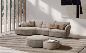 Space canapé design haut de gamme par Gamma Arredamenti avec finitions artisanales et structure élégante. Disponible chez D-Style Interior.