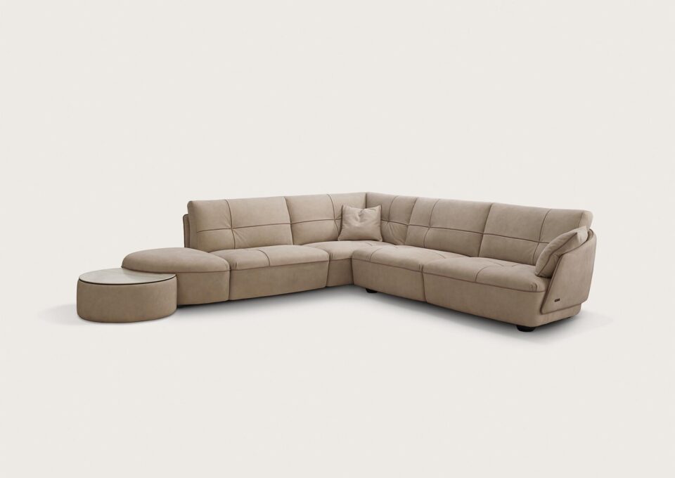 Space canapé design haut de gamme par Gamma Arredamenti avec finitions artisanales et structure élégante. Disponible chez D-Style Interior.