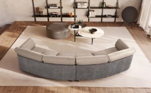 Swing canapé sectionnel haut de gamme par Gamma Arredamenti avec design modulable et confort supérieur. Disponible chez D-Style Interior.