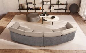 Planets table basse de Gamma Arredamenti, avec ses trois plateaux ronds en marbre, verre miroir céramique allie design italien. Disponible chez D-Style Interior.