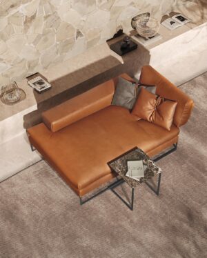 Sunset table basse de Gamma Arredamenti. Piètement en métal fin, design moderne et élégant. Disponible chez D-Style Interior.