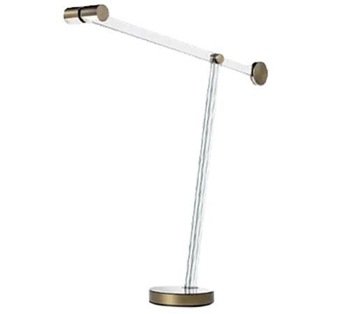 Archimede lampe sur pied design haut de gamme par Reflex Angelo avec base en miroir fumé et laiton orientable. Disponible chez D-Style Interior.