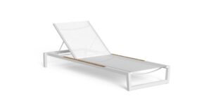 Bain de soleil Alabama//Alu aluminum et bois avec roulettes, Talenti