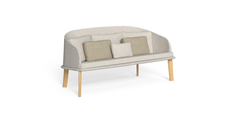 CleoSoft//Wood Canapé Love Seat