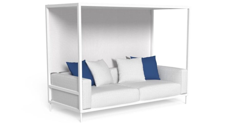 CleoSoft//Alu canapé à baldaquin