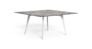 Table à manger Carré CleoSoft//Alu 150 x 150 cm Talenti aluminium